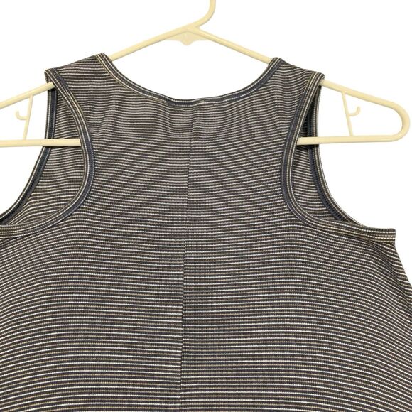 Toad and Co Womens Daisy Rib Sleeveless Striped Midi Dress Pockets S Outdoors - Picture 7 of 8